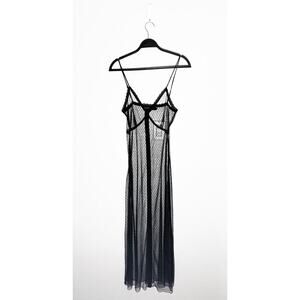 House of Harlow 1960 Revolve Women's Mesh Slip Dress Maxi Festival Sheer 90s Y2K